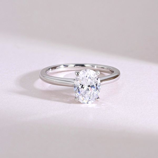 Rio Oval Solitaire Engagement Ring Setting Image 3 La Mine d'Or Moncton, NB