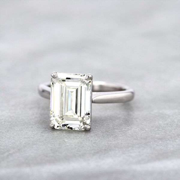 5.04ct Emerald Diamond Rio Solitaire Engagement Ring Image 3 La Mine d'Or Moncton, NB