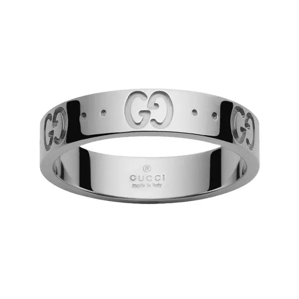 Gucci Icon 18kt White Gold Band La Mine d'Or Moncton, NB