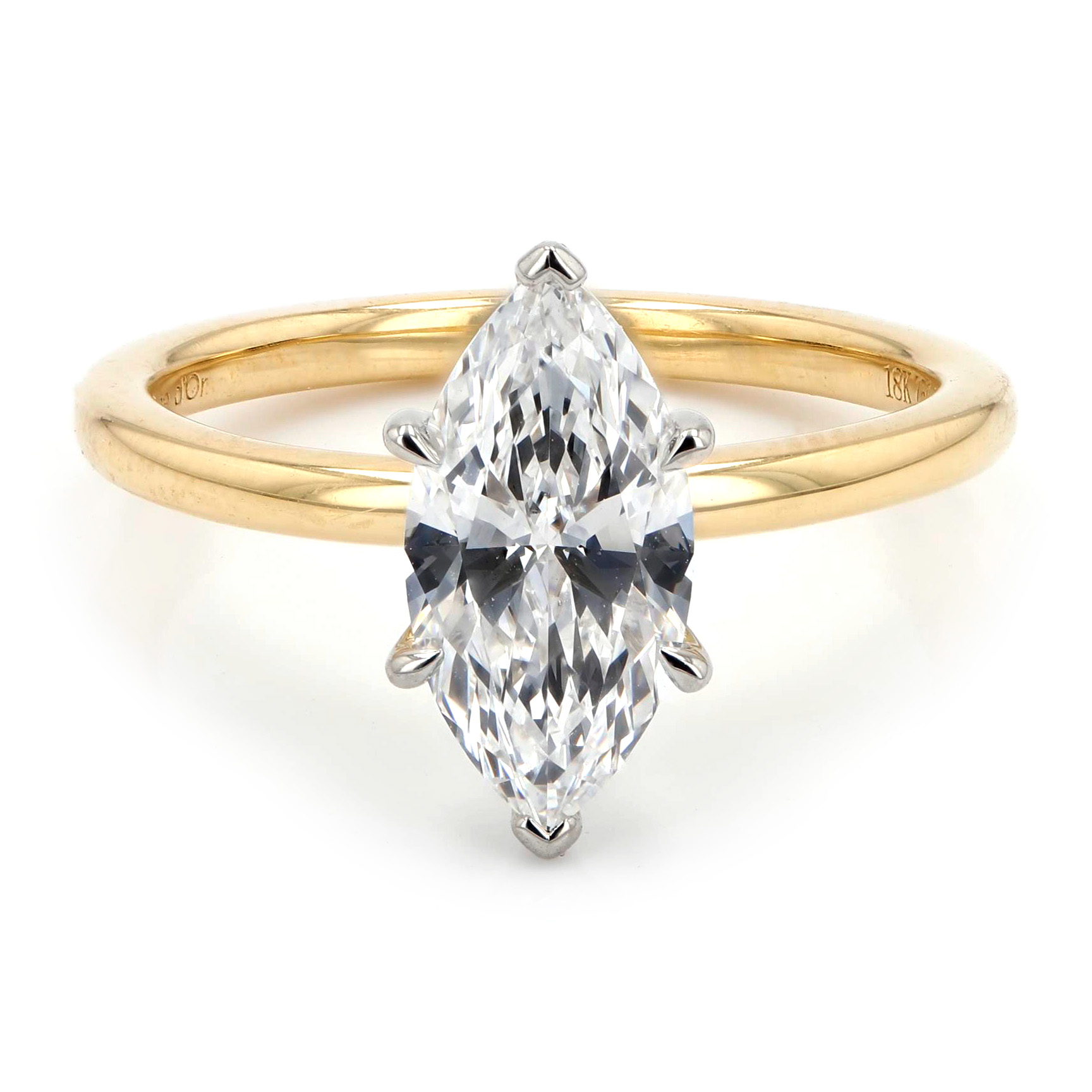 1.29ct Victoria Marquise Diamond Solitaire Engagement Ring La Mine d'Or Moncton, NB