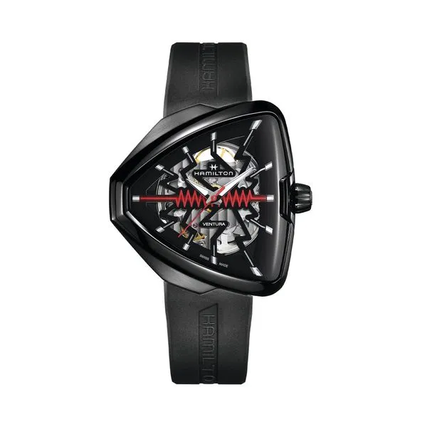 Hamilton Ventura ELVIS80 Skeleton Auto Black La Mine d'Or Moncton, NB