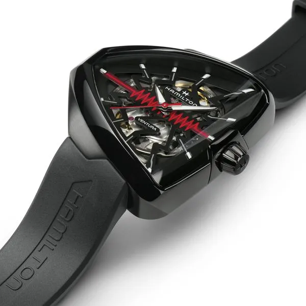 Hamilton Ventura ELVIS80 Skeleton Auto Black Image 2 La Mine d'Or Moncton, NB