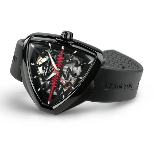 Hamilton Ventura ELVIS80 Skeleton Auto Black Image 3 La Mine d'Or Moncton, NB