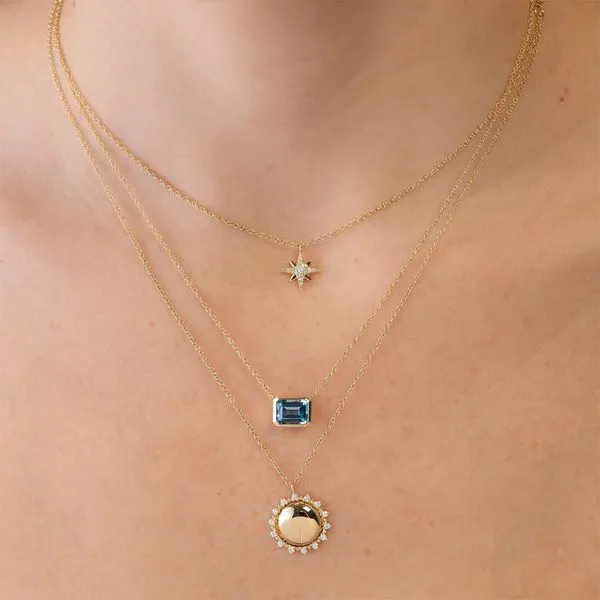 2.08ct Shy Creation Color Blue Topaz Necklace Image 2 La Mine d'Or Moncton, NB