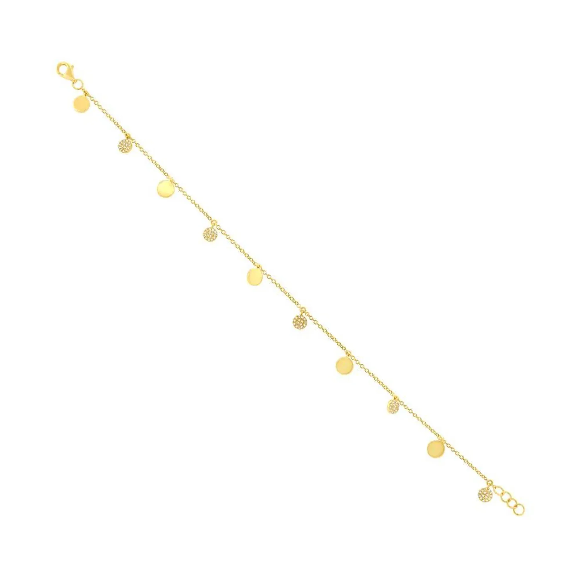 0.15tw Shy Creation Kate Diamond Pave Circle Anklet La Mine d'Or Moncton, NB