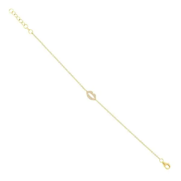 0.08tw Shy Creation Kate Diamond Pave Lips Bracelet Image 2 La Mine d'Or Moncton, NB