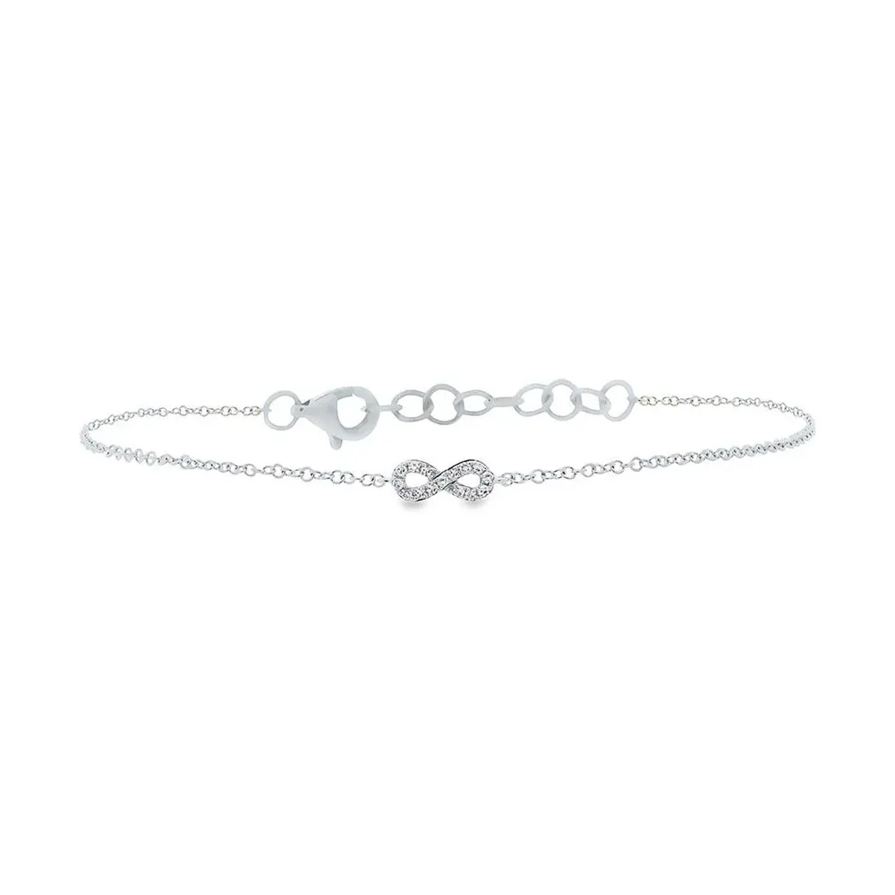 0.04tw Shy Creation Kate Diamond Infinity Bracelet La Mine d'Or Moncton, NB