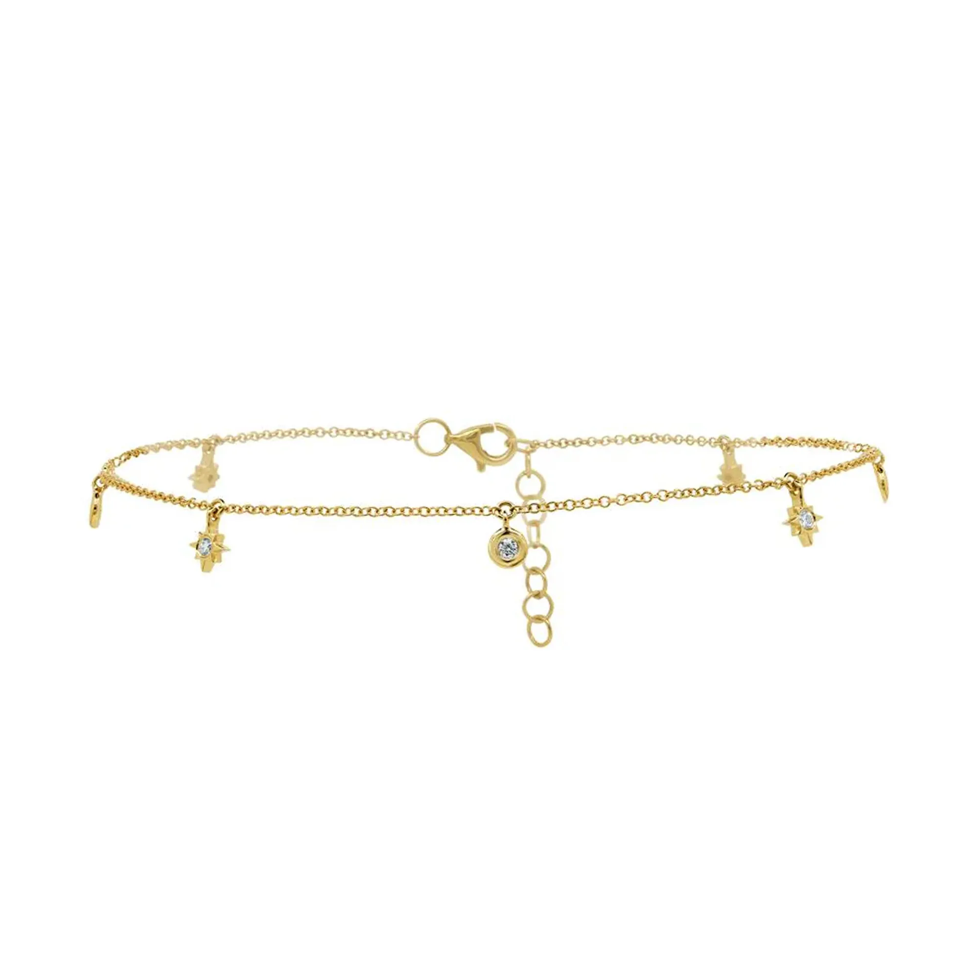 0.16tw Shy Creation Kate Diamond Star Anklet La Mine d'Or Moncton, NB