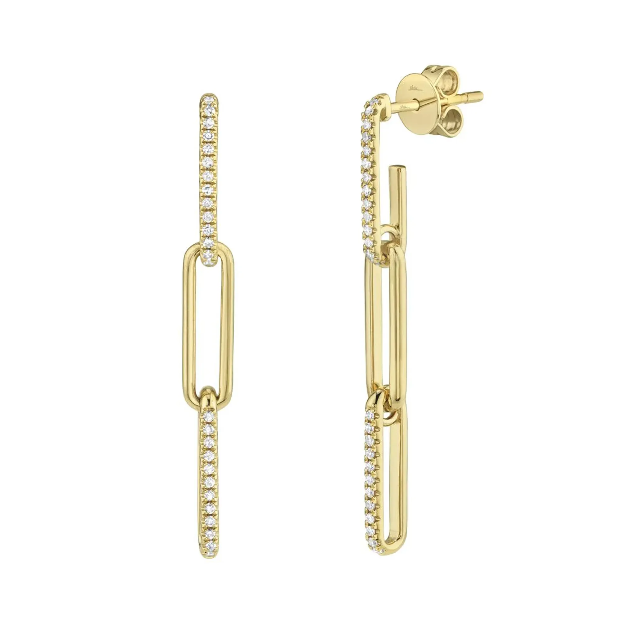 0.17tw Shy Creation Kate Paper Clip Link Earrings La Mine d'Or Moncton, NB