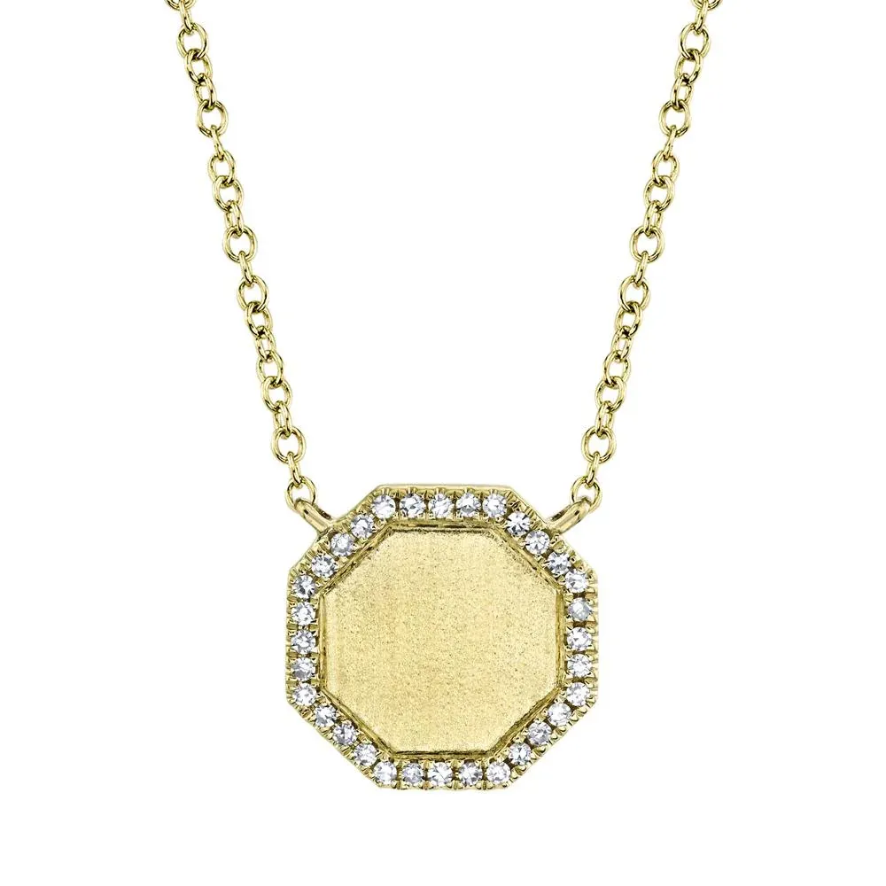 0.07tw Shy Creation Kate Diamond Octagon Necklace La Mine d'Or Moncton, NB