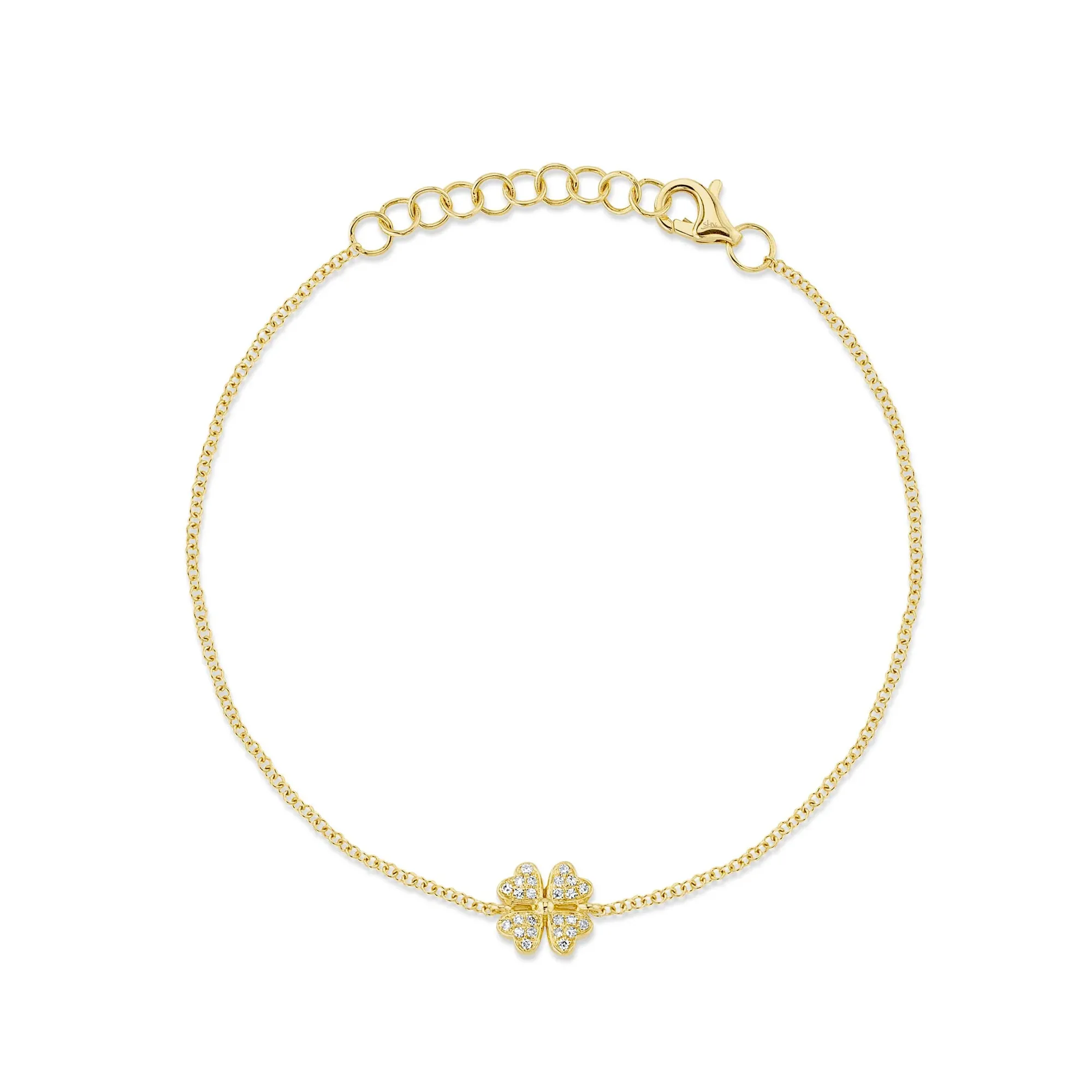 0.05tw Shy Creation Kate Diamond Clover Bracelet La Mine d'Or Moncton, NB
