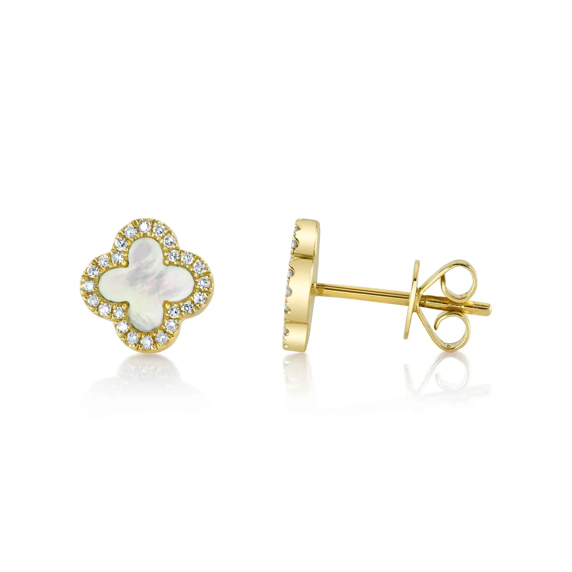 0.46tw Shy Creation Kate Mother of Pearl & Diamond Earrings Image 2 La Mine d'Or Moncton, NB