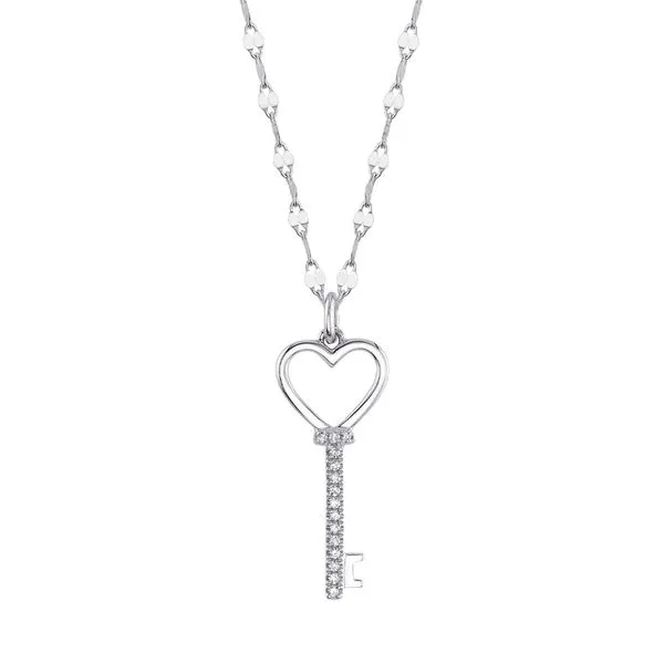 0.04tw Shy Creation Kate Diamond Heart Key Necklace La Mine d'Or Moncton, NB