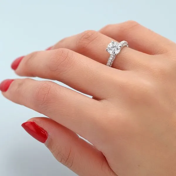 2.40tw Round Diamond Seville Engagement Ring Image 4 La Mine d'Or Moncton, NB