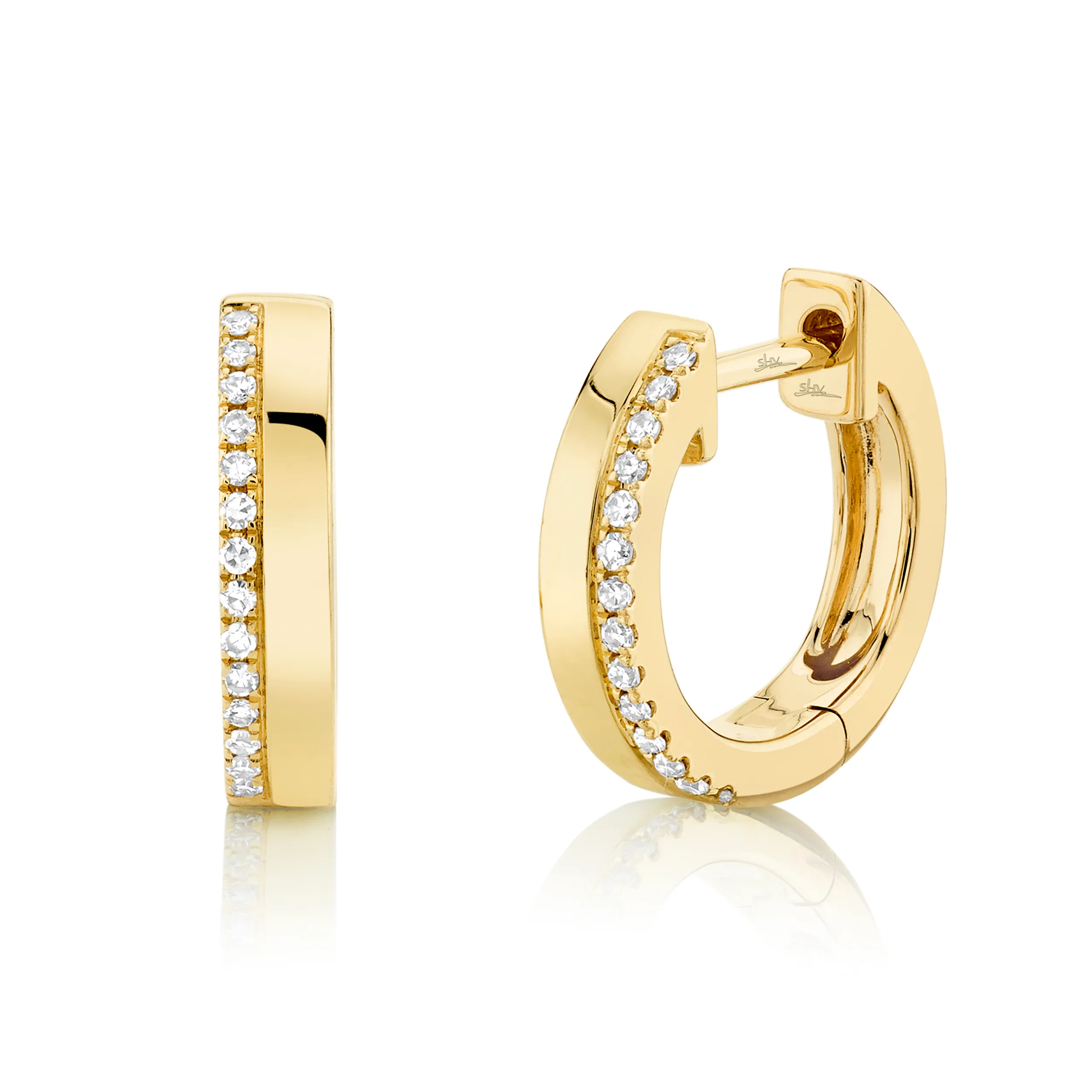 0.08tw Diamond Huggie Earrings La Mine d'Or Moncton, NB