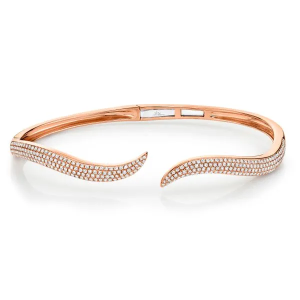 0.84tw Pave Set Diamond Open Bangle La Mine d'Or Moncton, NB