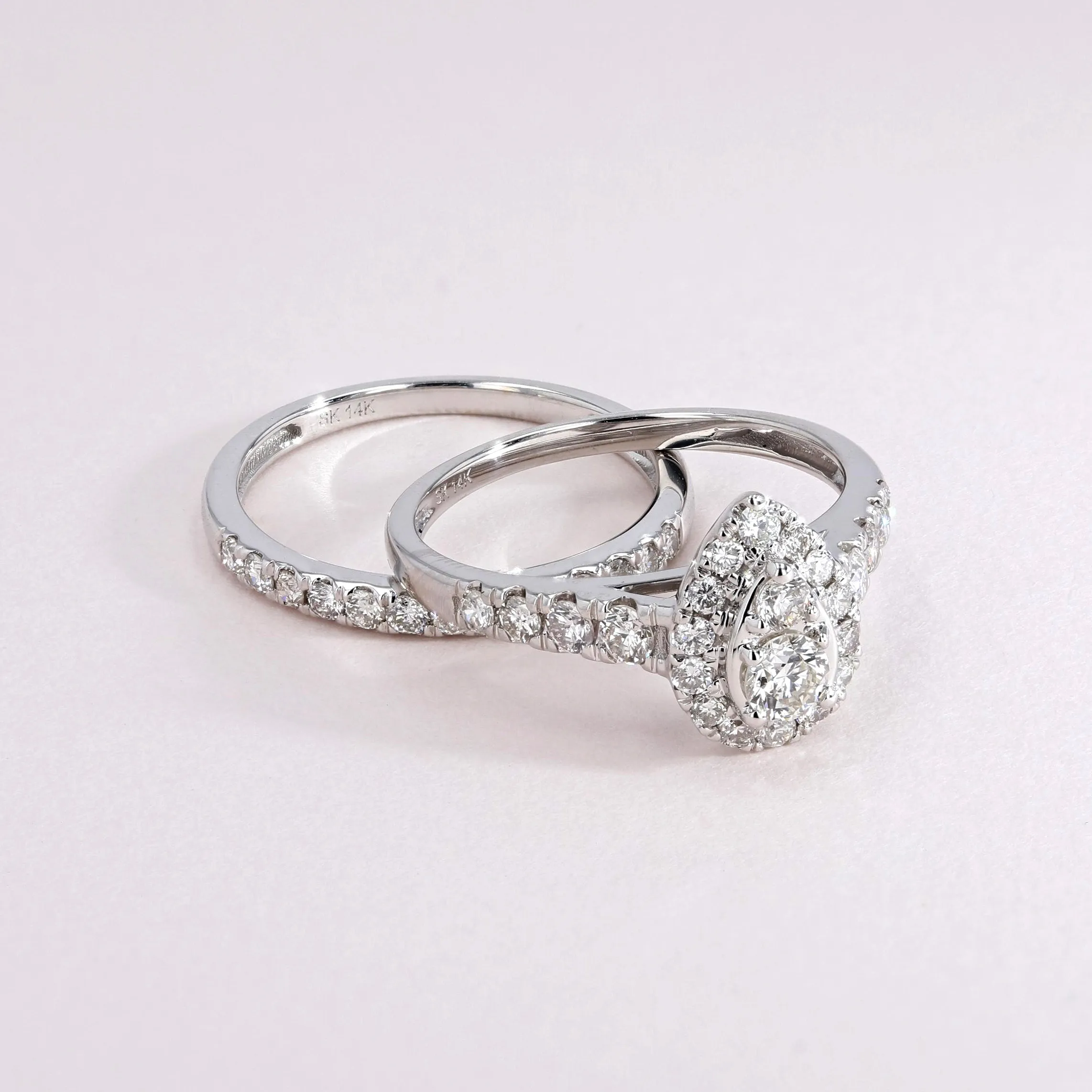 1.00tw Diamond Engagement Ring & Band Bridal Set Image 4 La Mine d'Or Moncton, NB