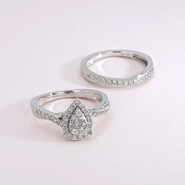 0.50tw Diamond Engagement Ring & Band Bridal Set Image 4 La Mine d'Or Moncton, NB