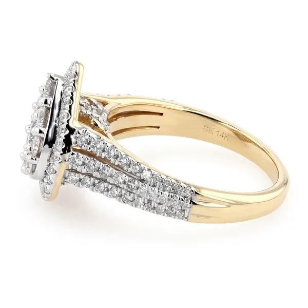 1.00tw Diamond Cluster Engagement Ring Image 2 La Mine d'Or Moncton, NB
