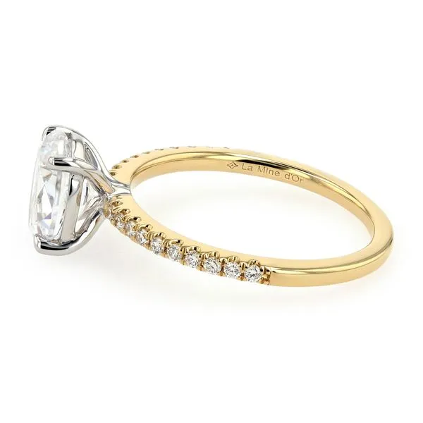 0.15tw Sofia Oval Pave Diamonds Engagement Ring Setting Image 2 La Mine d'Or Moncton, NB