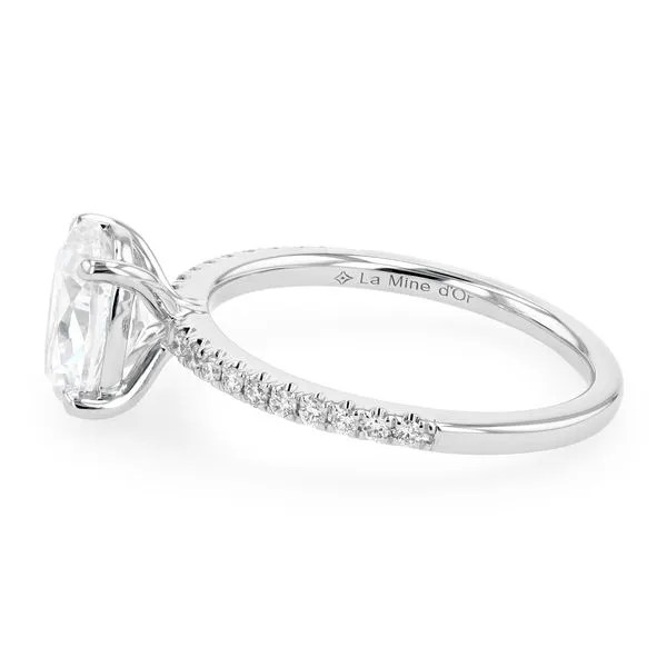 0.15tw Sofia Oval Pave Diamonds Engagement Ring Setting Image 2 La Mine d'Or Moncton, NB