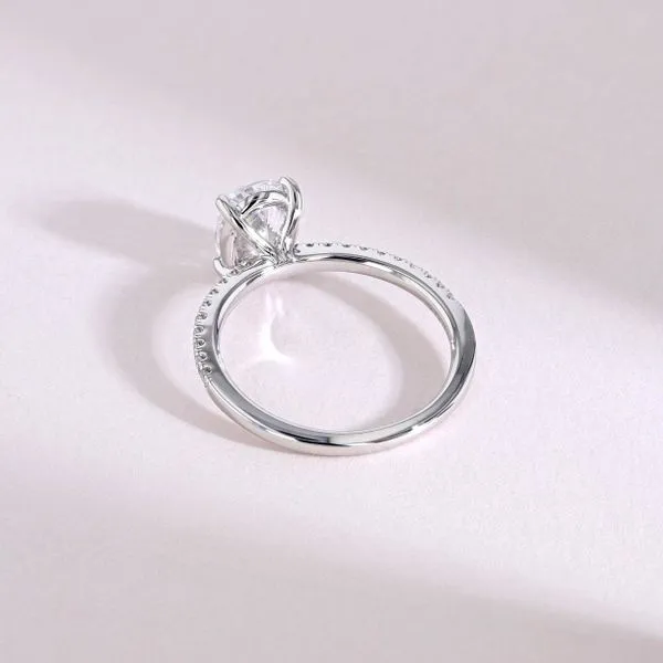 0.15tw Sofia Oval Pave Diamonds Engagement Ring Setting Image 4 La Mine d'Or Moncton, NB