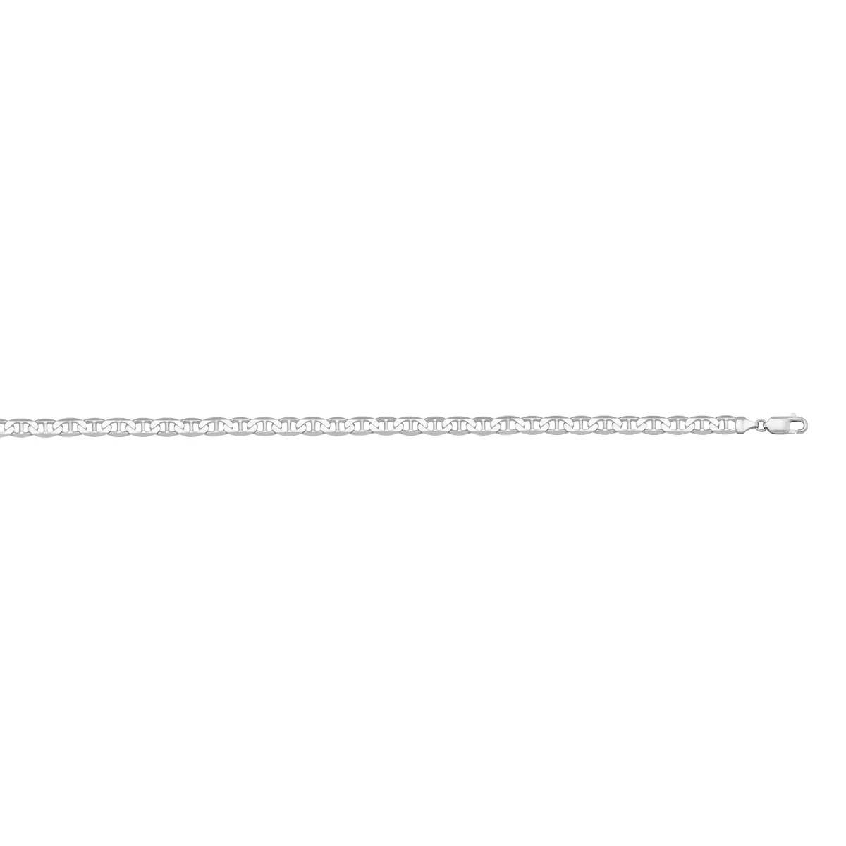 10kt White Gold Anchor Link Chain of 20" La Mine d'Or Moncton, NB