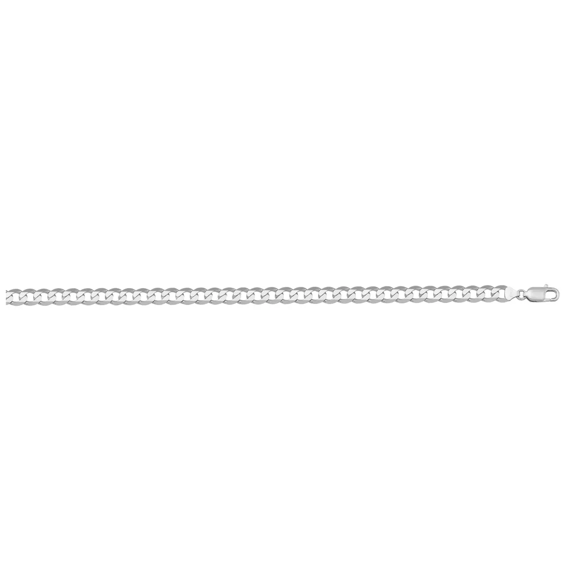 14kt White Gold Curb Chain 20" La Mine d'Or Moncton, NB