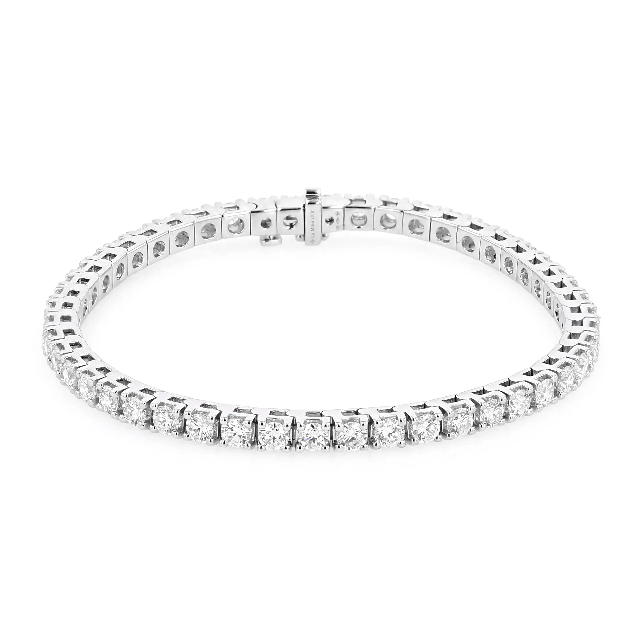 4.80ct Signature Diamond Tennis Bracelet 18kt White Gold 6.5" La Mine d'Or Moncton, NB