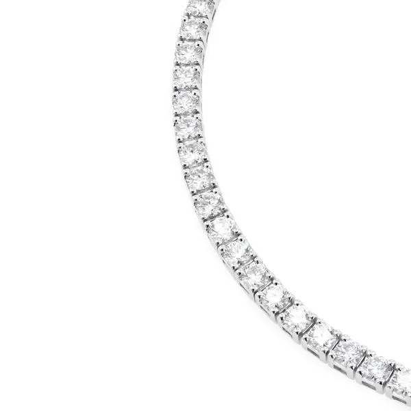 17.56ct Signature Diamond Tennis Necklace 18kt White Gold - 17" Image 2 La Mine d'Or Moncton, NB