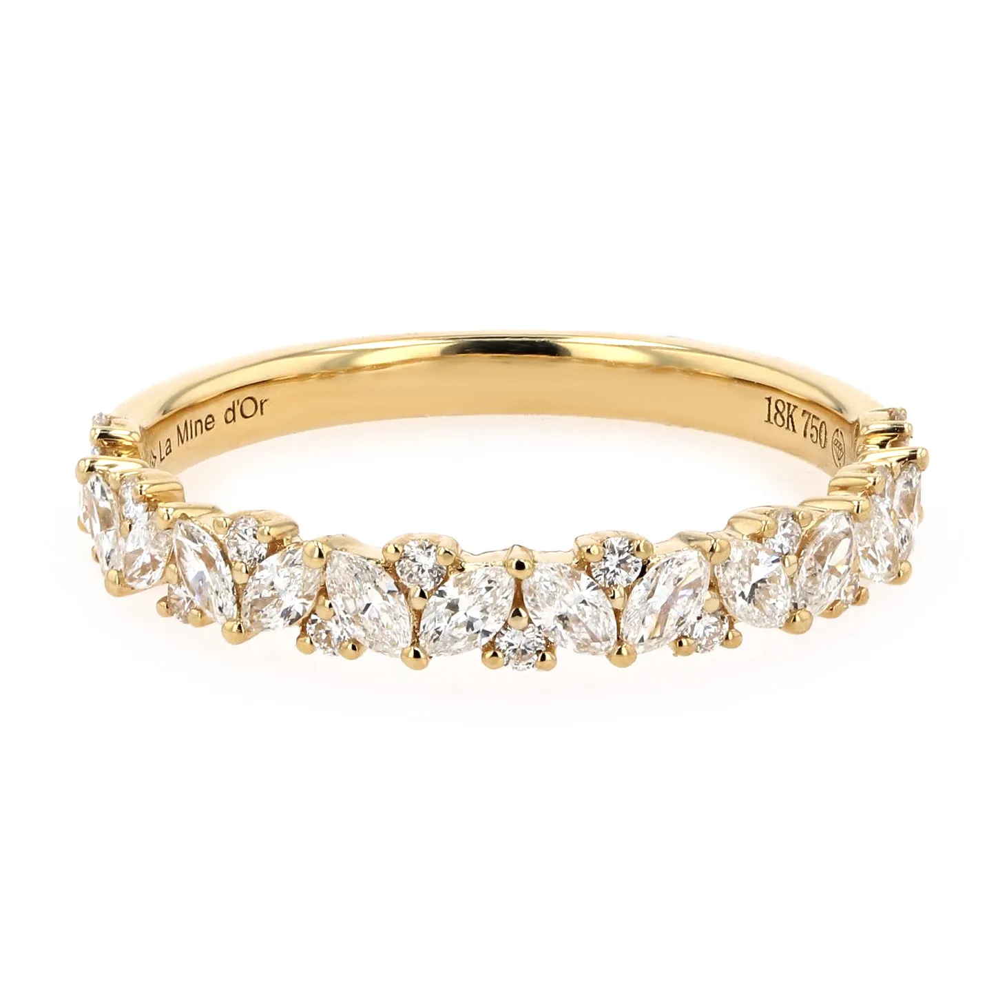 0.60tw Together Diamond Cluster Wedding Band La Mine d'Or Moncton, NB