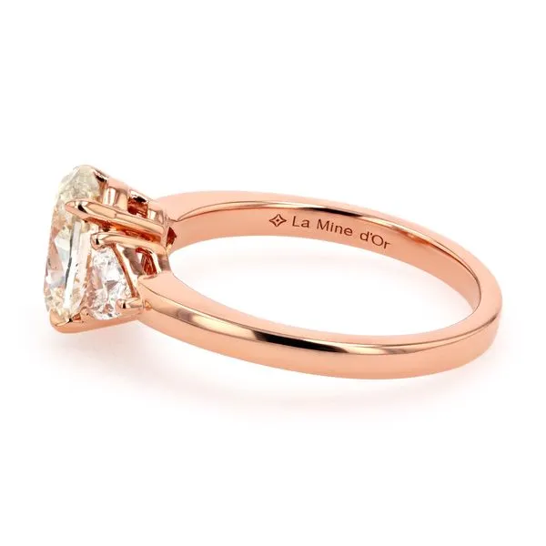 2.04tw Oval Diamond Tokyo Trinity Engagement Ring Image 2 La Mine d'Or Moncton, NB
