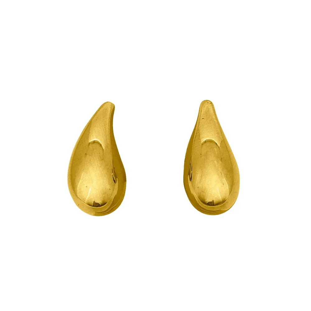 10kt Yellow Gold Tear Drop Stud Earrings La Mine d'Or Moncton, NB
