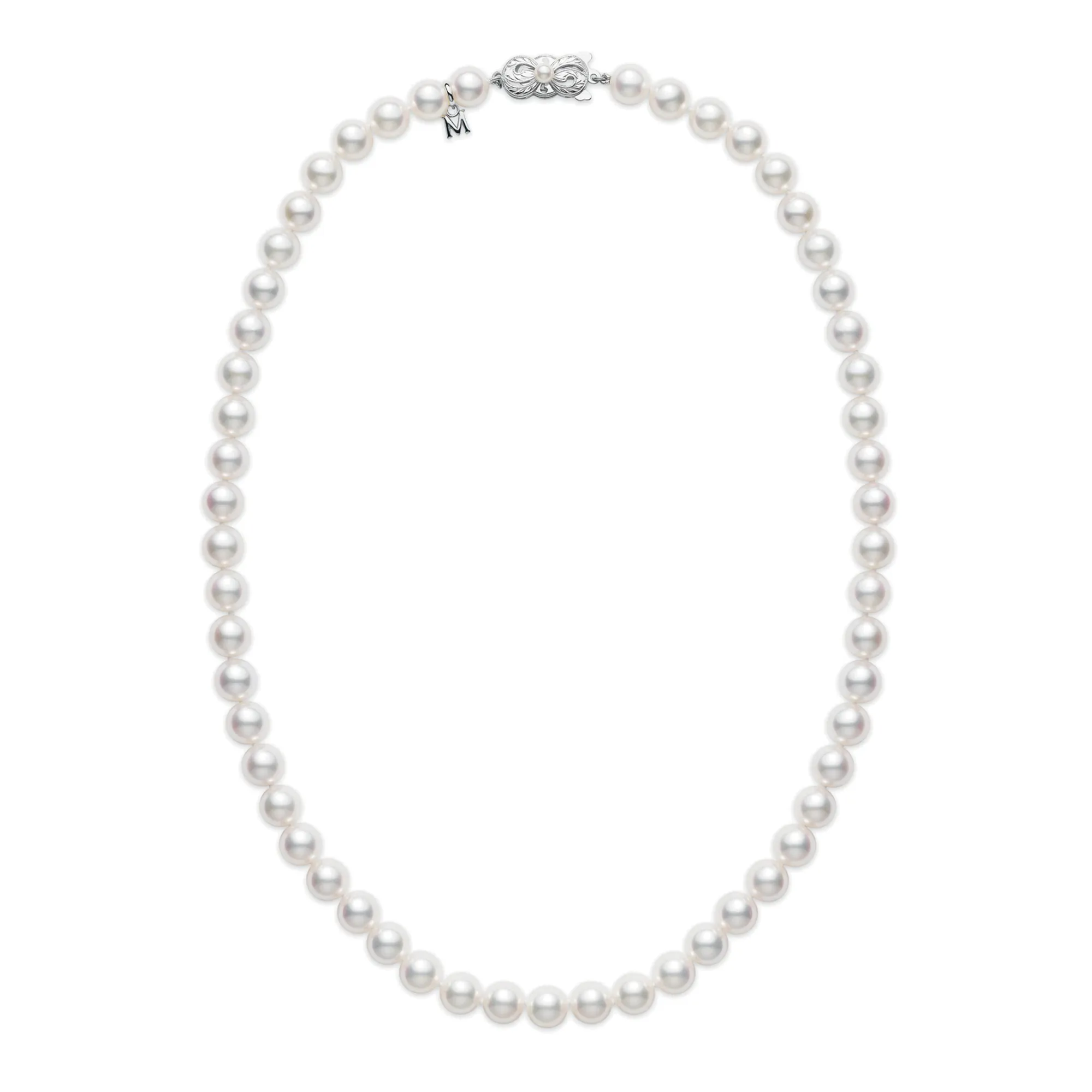Mikimoto Akoya 7.5x6mm Pearl Choker 18kt White Gold La Mine d'Or Moncton, NB