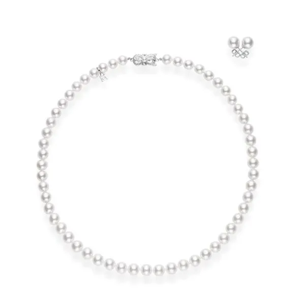 Mikimoto Akoya Pearl 18" Strand & Earrings Gift Set La Mine d'Or Moncton, NB
