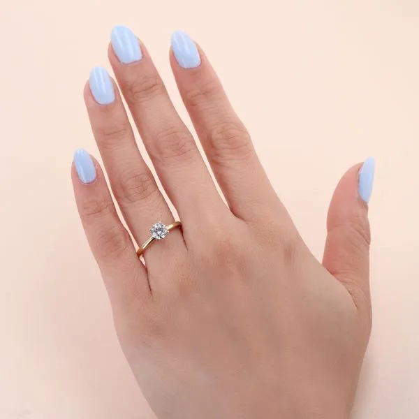 0.78ct Forevermark Round Diamond Solitaire Engagement Ring Image 5 La Mine d'Or Moncton, NB