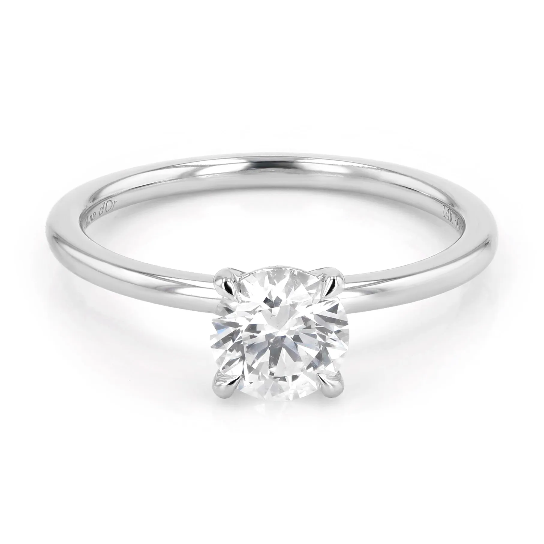 0.80ct Victoria Round Brilliant Diamond Solitaire Engagement Ring La Mine d'Or Moncton, NB