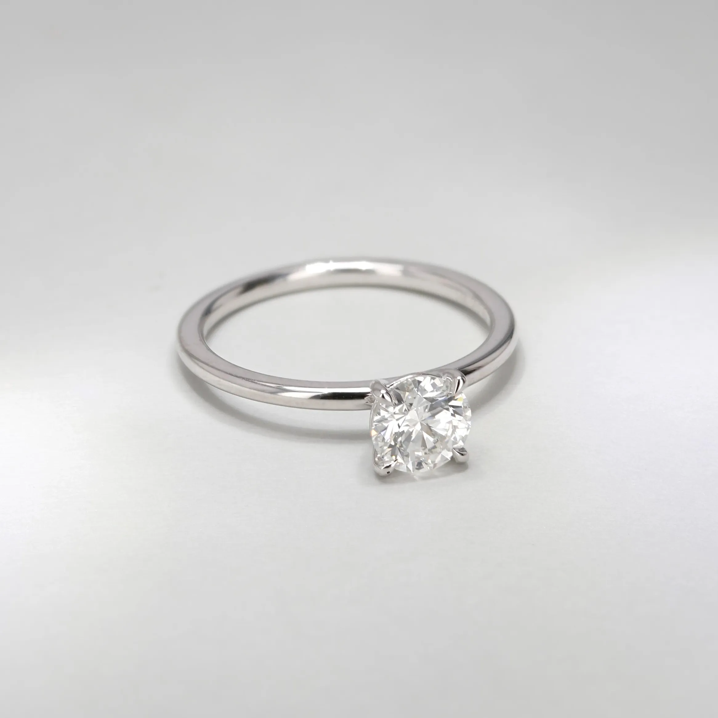0.80ct Victoria Round Brilliant Diamond Solitaire Engagement Ring Image 3 La Mine d'Or Moncton, NB