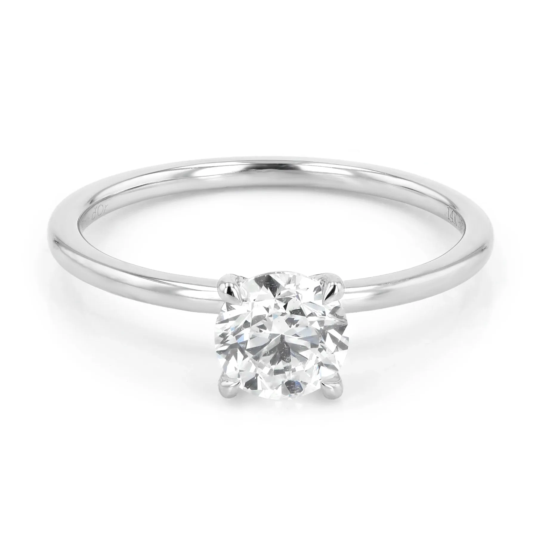 0.80ct Victoria Round Brilliant Diamond Solitaire Engagement Ring La Mine d'Or Moncton, NB