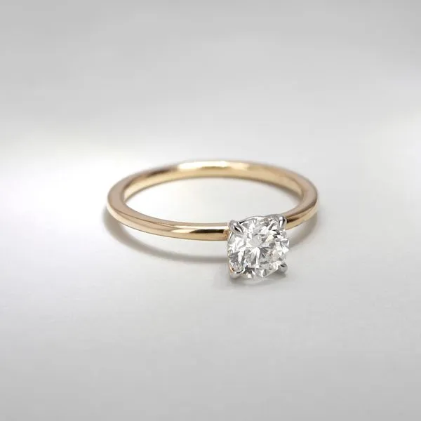 0.80ct Victoria Round Brilliant Diamond Solitaire Engagement Ring Image 3 La Mine d'Or Moncton, NB