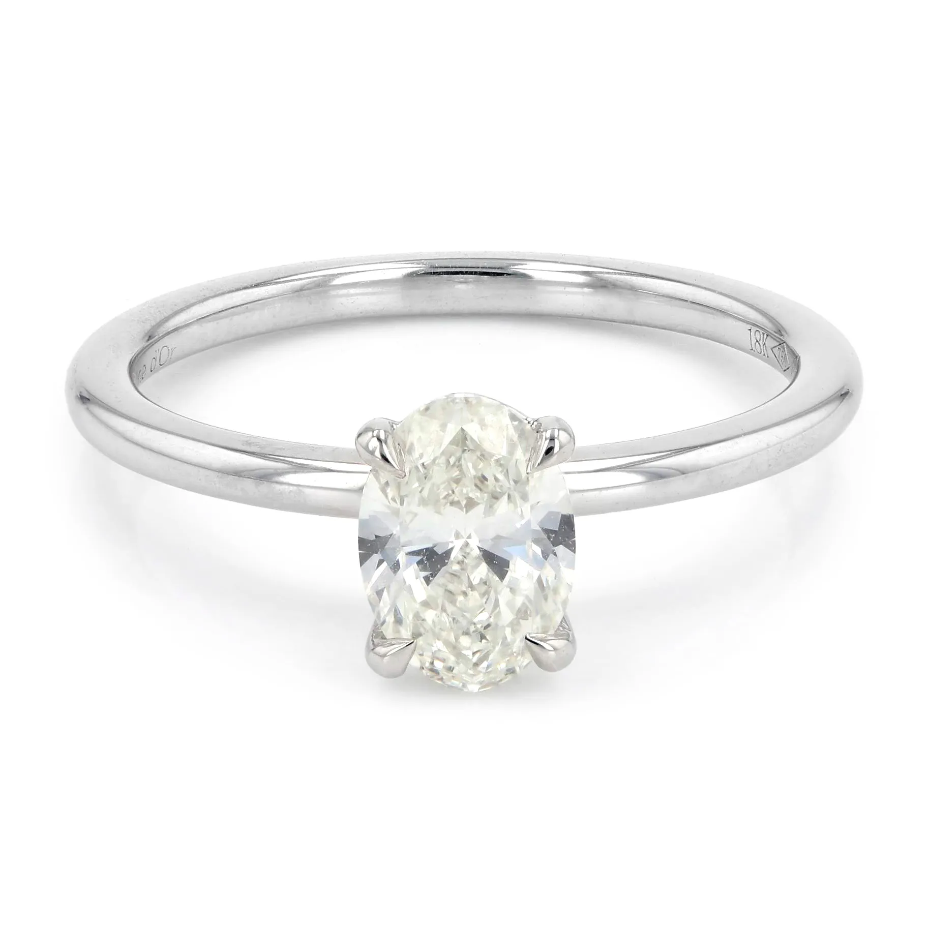 0.81ct Victoria Oval Diamond Solitaire Engagement Ring La Mine d'Or Moncton, NB