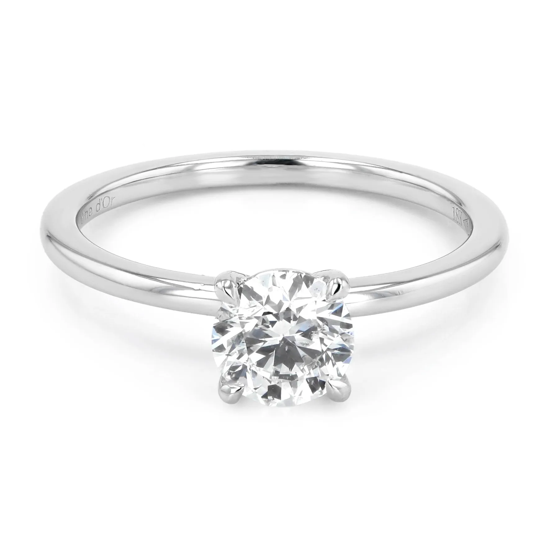 0.81ct Victoria Round Brilliant Diamond Solitaire Engagement Ring La Mine d'Or Moncton, NB