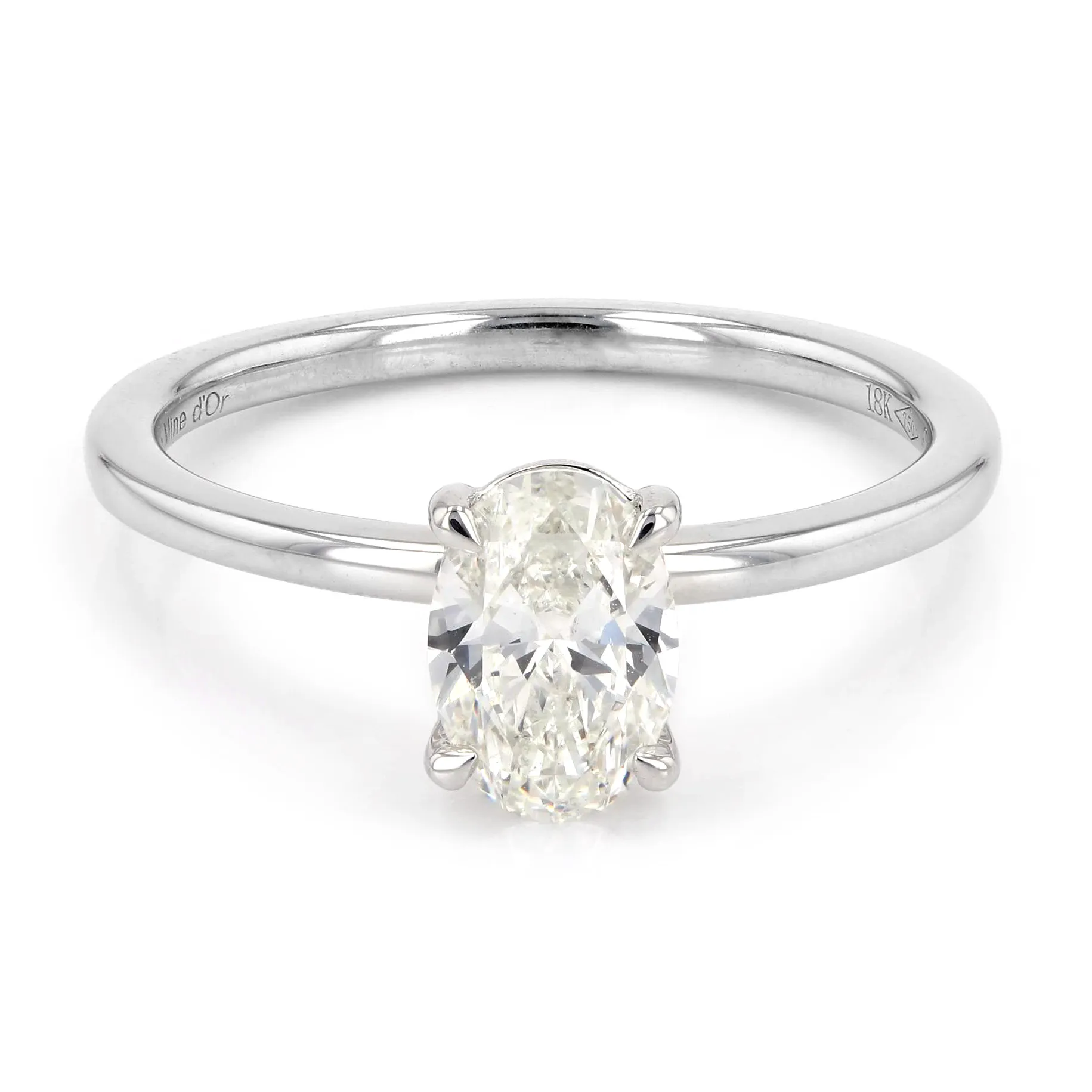 0.85ct Victoria Oval Diamond Solitaire Engagement Ring La Mine d'Or Moncton, NB