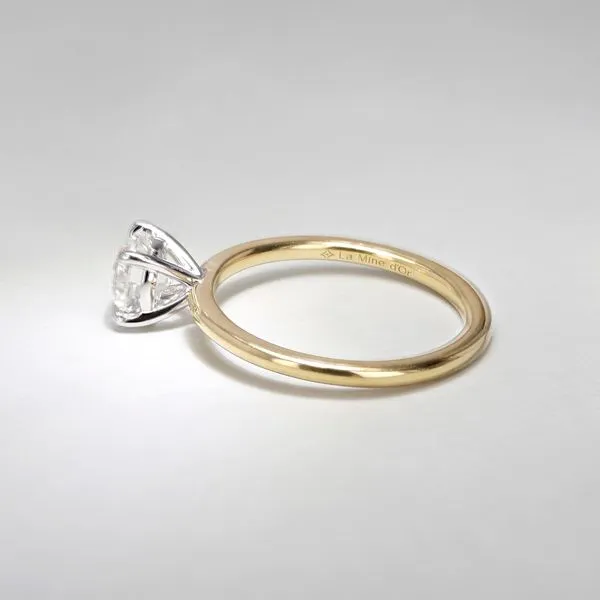 0.90ct Victoria Round Brilliant Diamond Solitaire Engagement Ring Image 4 La Mine d'Or Moncton, NB