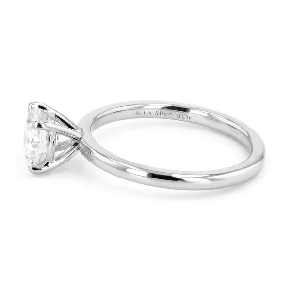 0.92ct Victoria Round Brilliant Diamond Solitaire Engagement Ring Image 2 La Mine d'Or Moncton, NB