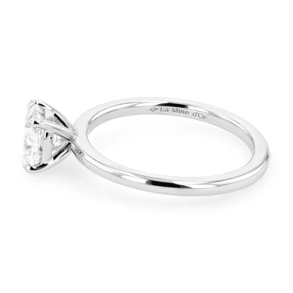 0.95ct Cushion Diamond Victoria Solitaire Engagement Ring Image 2 La Mine d'Or Moncton, NB