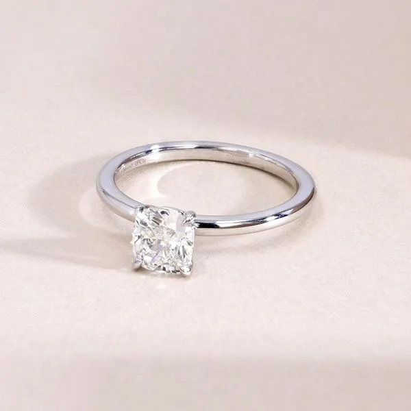 0.95ct Cushion Diamond Victoria Solitaire Engagement Ring Image 3 La Mine d'Or Moncton, NB