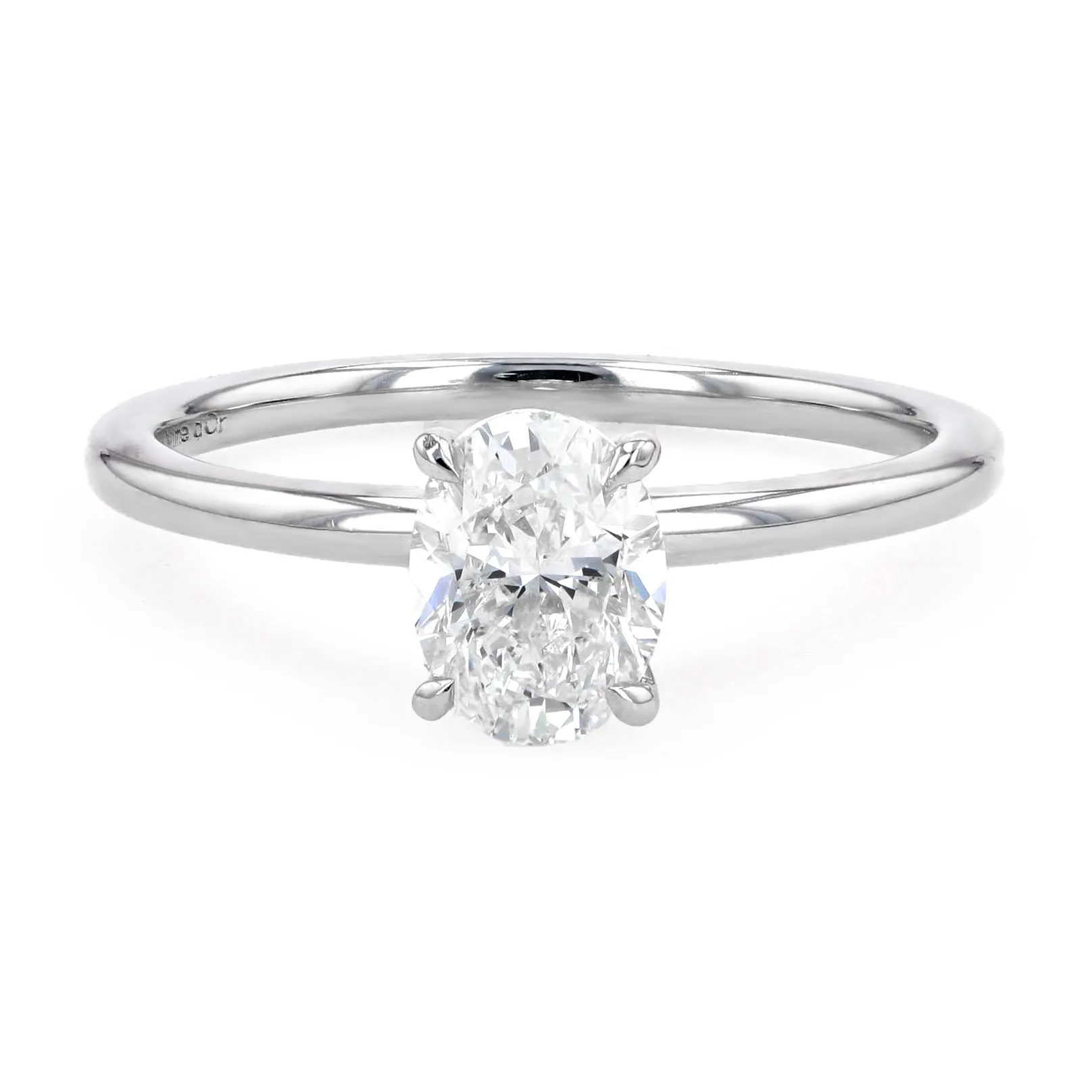 0.97ct Victoria Oval Diamond Solitaire Engagement Ring La Mine d'Or Moncton, NB