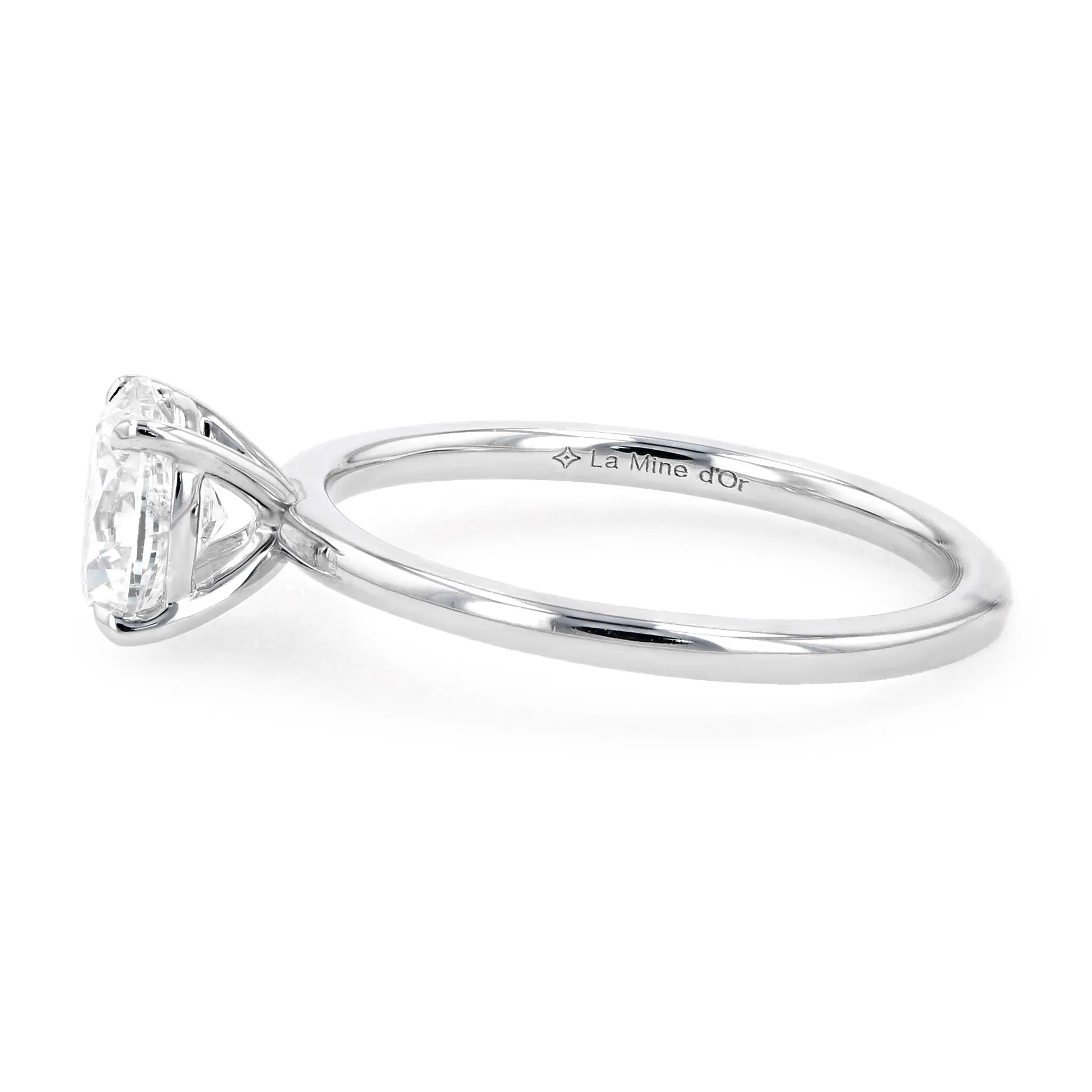 0.97ct Victoria Oval Diamond Solitaire Engagement Ring Image 2 La Mine d'Or Moncton, NB