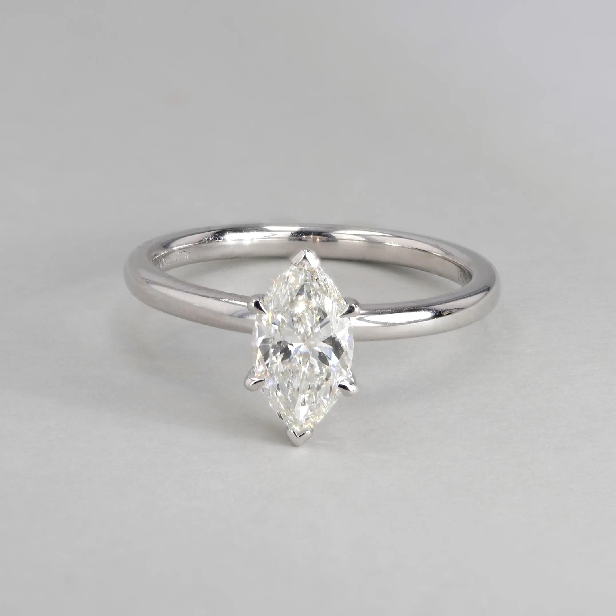 1.00ct Victoria Marquise Diamond Solitaire Engagement Ring Image 3 La Mine d'Or Moncton, NB